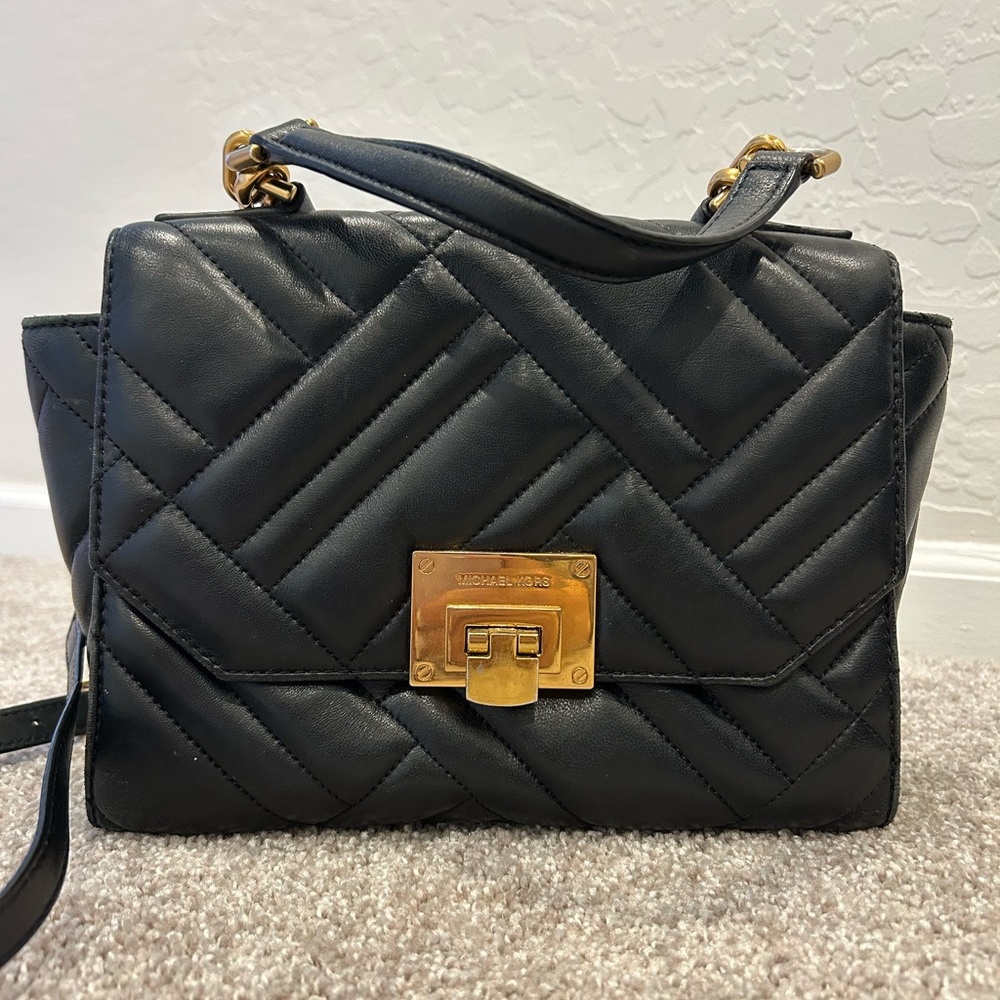 Michael Kors Black Quilted Bag